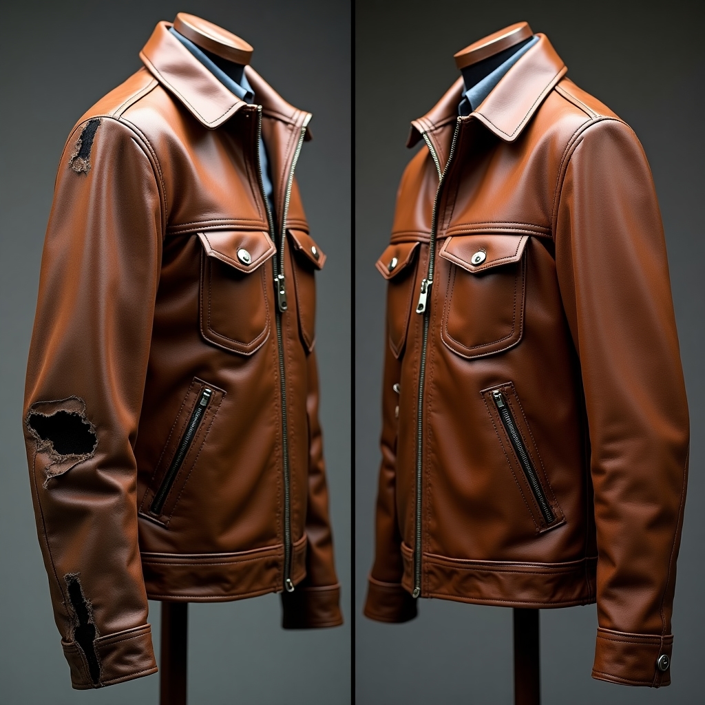 Реставрация кожаной куртки